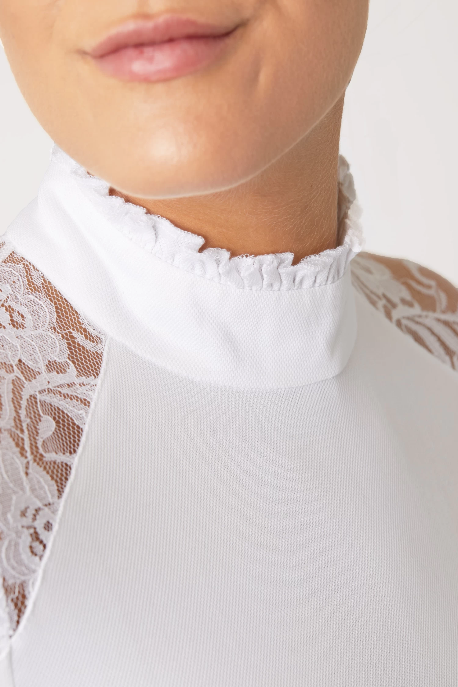 Horze Sylvie Women's Long Sleeve Lace Show Shirt 12 Horze Sylvie Women's Long Sleeve Lace Show Shirt - Image 12