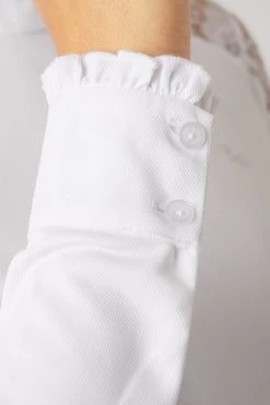 Horze Sylvie Women's Long Sleeve Lace Show Shirt 27 Horze Sylvie Women's Long Sleeve Lace Show Shirt -Equestrian Clothing Shop 33530 WH 7