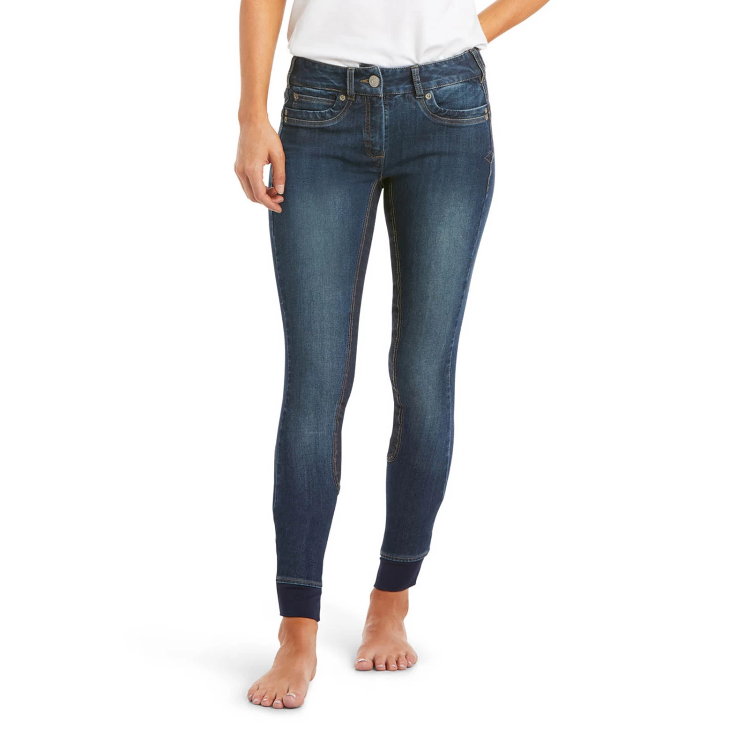 Ariat Halo Denim FS Breeches For Women 2 Ariat Halo Denim FS Breeches For Women - Image 2
