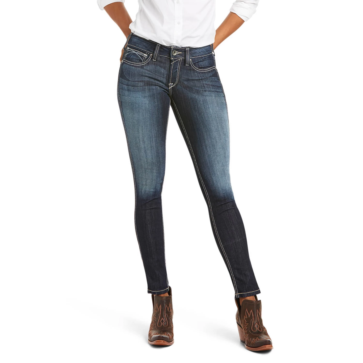 Ariat Real Mid Rise Skinny Ella For Women 2 Ariat Real Mid Rise Skinny Ella For Women - Image 2