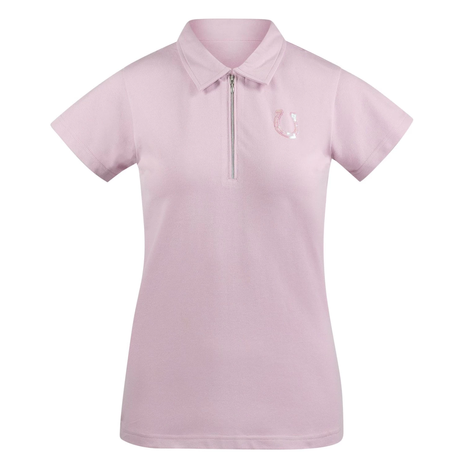 Horze Amy Women's Short Sleeve Cotton Stretch Polo Shirt 1 Horze Amy Women's Short Sleeve Cotton Stretch Polo Shirt