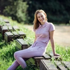 Horze Amy Women's Short Sleeve Cotton Stretch Polo Shirt 19 Horze Amy Women's Short Sleeve Cotton Stretch Polo Shirt -Equestrian Clothing Shop 33536 DWPU 5