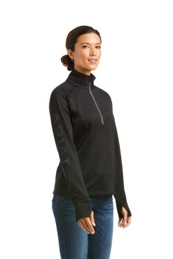 Ariat Women's Laguna 1/4 Zip Longsleeve 18 Ariat Women's Laguna 1/4 Zip Longsleeve -Equestrian Clothing Shop 335372 BL BL 1