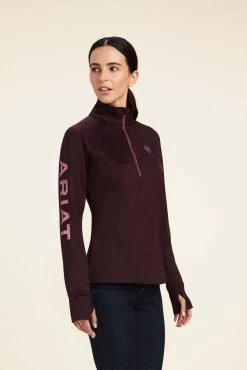 Ariat Women's Laguna 1/4 Zip Longsleeve 24 Ariat Women's Laguna 1/4 Zip Longsleeve -Equestrian Clothing Shop 335372 MBRE 1