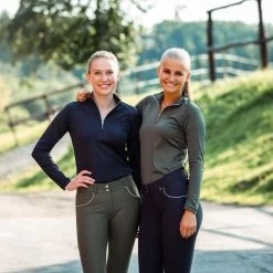 Horze Carolina Women's Long Sleeve Training Shirt -Equestrian Clothing Shop 33538 BKGR 6