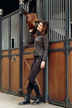 Horze Kaitlin Women's Functional Sweatshirt With Flower Collar -Equestrian Clothing Shop 33595 AFBR 7