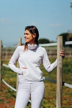 Horze Kaitlin Women's Functional Sweatshirt With Flower Collar -Equestrian Clothing Shop 33595 OHPU 7