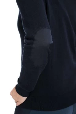 Horseware Signature Cotton Knit V-Neck -Equestrian Clothing Shop 336041 DB 5