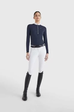 Tommy Hilfiger Equestrian Women's Show Shirt Longsleeve -Equestrian Clothing Shop 336331 DB 3