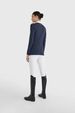 Tommy Hilfiger Equestrian Women's Show Shirt Longsleeve -Equestrian Clothing Shop 336331 DB 4