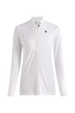 Tommy Hilfiger Equestrian Women's Show Shirt Longsleeve -Equestrian Clothing Shop 336331 WH 1