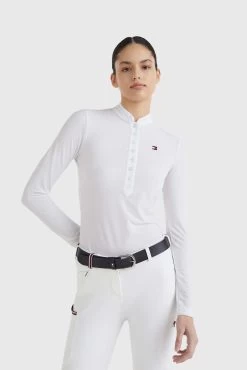 Tommy Hilfiger Equestrian Women's Show Shirt Longsleeve -Equestrian Clothing Shop 336331 WH 2