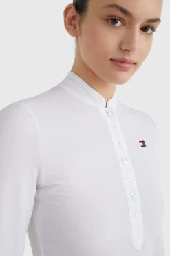 Tommy Hilfiger Equestrian Women's Show Shirt Longsleeve -Equestrian Clothing Shop 336331 WH 5