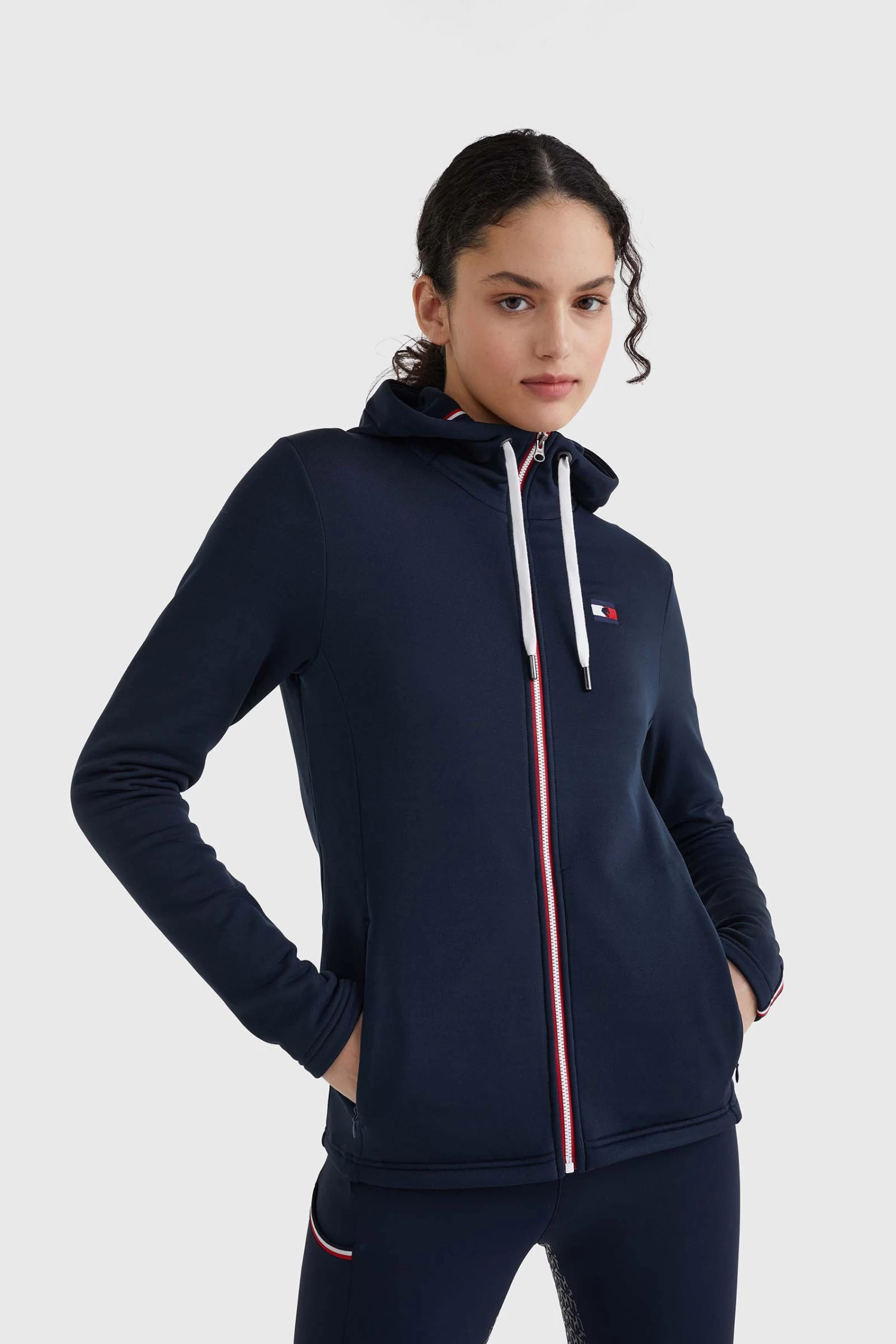 Tommy Hilfiger Equestrian Unicolor Women's Training Jacket 2 Tommy Hilfiger Equestrian Unicolor Women's Training Jacket - Image 2