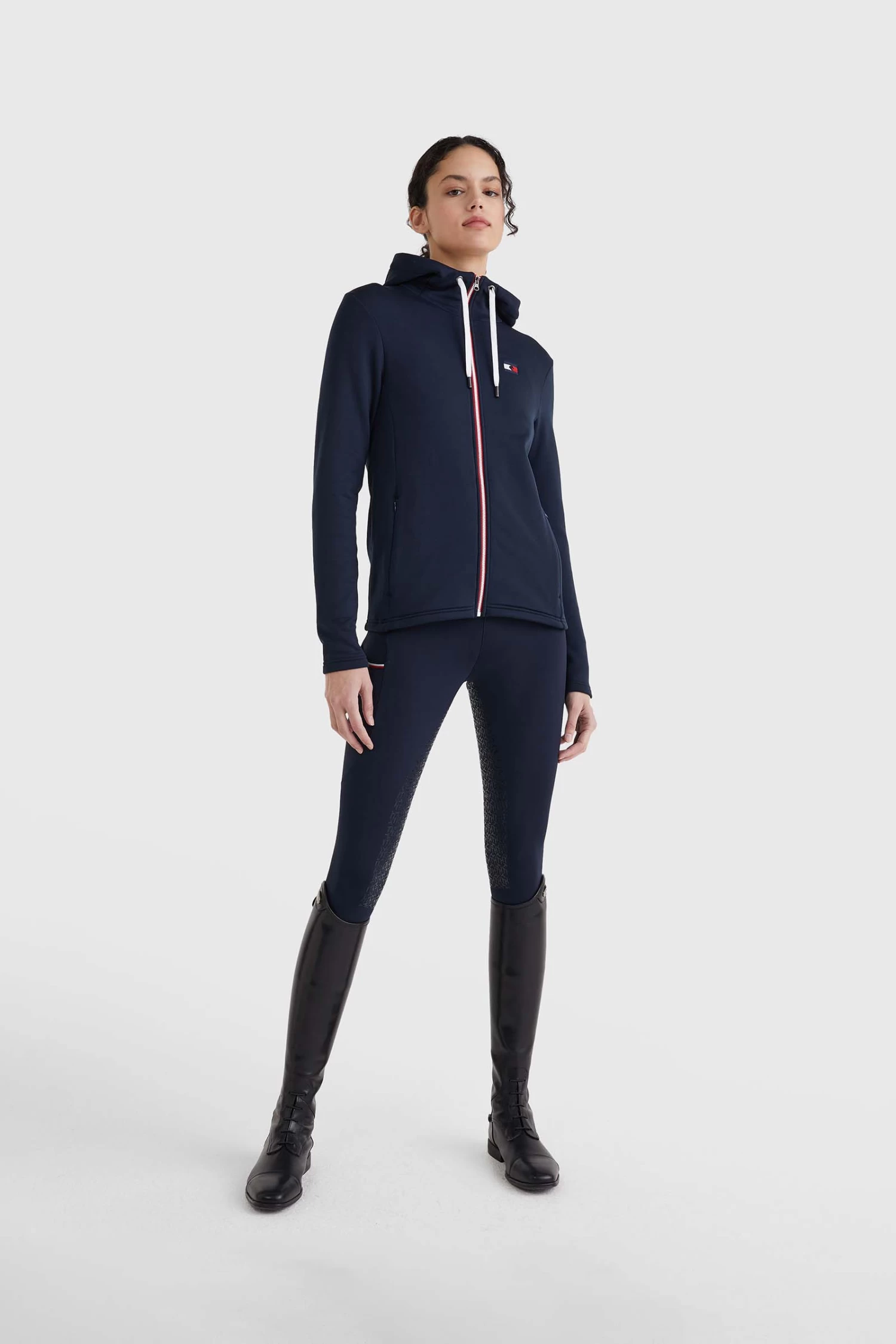 Tommy Hilfiger Equestrian Unicolor Women's Training Jacket 3 Tommy Hilfiger Equestrian Unicolor Women's Training Jacket - Image 3