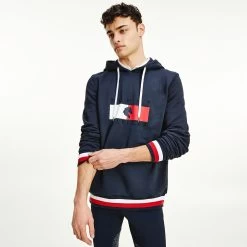Tommy Hilfiger Equestrian Equestrian Statement Men's Hoodie -Equestrian Clothing Shop 336336 DB 3