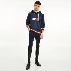 Tommy Hilfiger Equestrian Equestrian Statement Men's Hoodie -Equestrian Clothing Shop 336336 DB 5