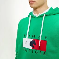 Tommy Hilfiger Equestrian Equestrian Statement Men's Hoodie -Equestrian Clothing Shop 336336 GR 2