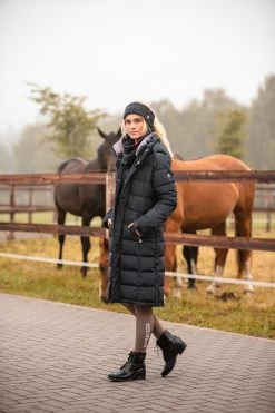 B Vertigo Juliana Women's Padded Riding Parka With Faux Fur Collar -Equestrian Clothing Shop 33646 vdb 08