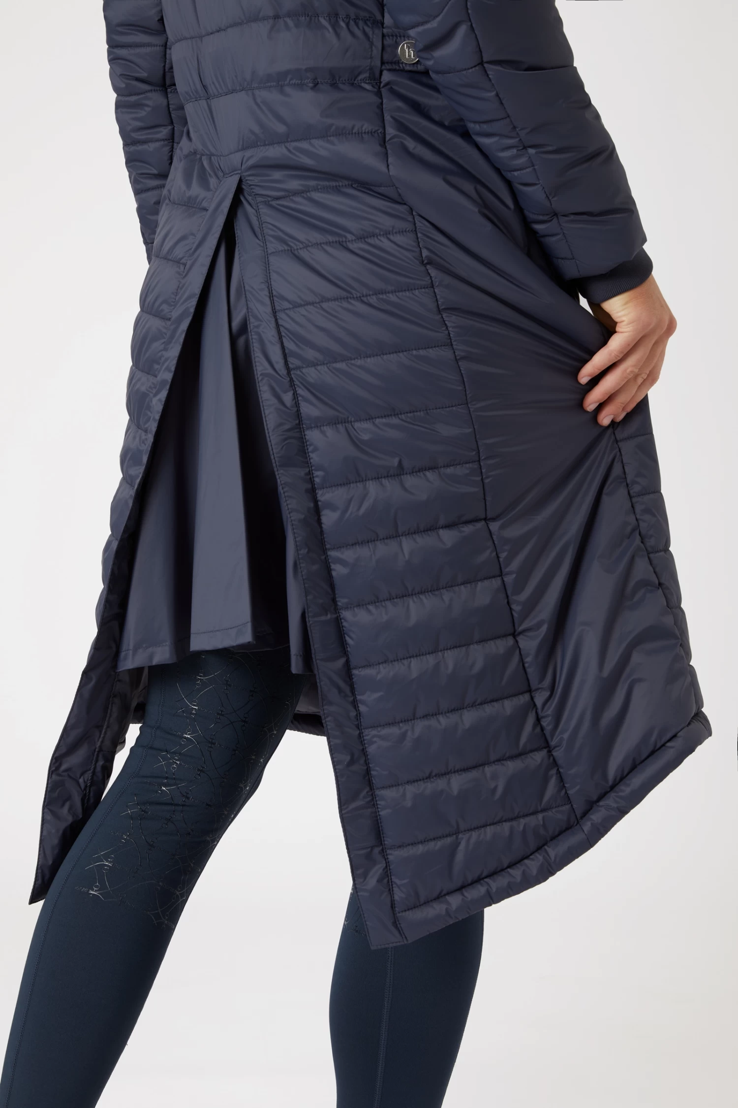 Horze Cecilia Women's Padded Long Riding Coat 6 Horze Cecilia Women's Padded Long Riding Coat - Image 6