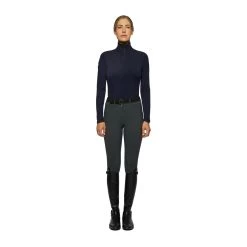Cavalleria Toscana Women´s Jersey Fleece Half Zip Turtleneck