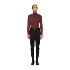 Cavalleria Toscana Women´s Jersey Fleece Half Zip Turtleneck -Equestrian Clothing Shop 336578 DRE 1