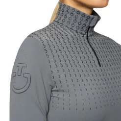 Cavalleria Toscana Women´s Jersey Fleece Half Zip Turtleneck -Equestrian Clothing Shop 336578 G 4