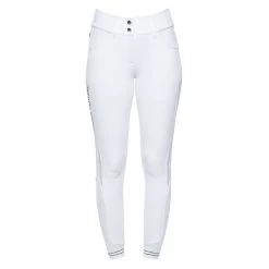 Cavalleria Toscana Embroidery Women's Knee Grip Breeches 15 Cavalleria Toscana Embroidery Women's Knee Grip Breeches -Equestrian Clothing Shop 336828 WH 1