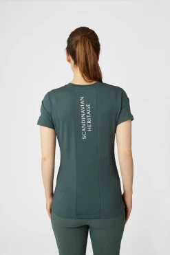 Horze Lily Maternity Functional T-Shirt -Equestrian Clothing Shop 33702 CLGR 4