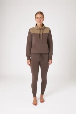 Horze Jade Women's Sweatshirt With High Collar 23 Horze Jade Women's Sweatshirt With High Collar -Equestrian Clothing Shop 33709 FRBR CMBR 3