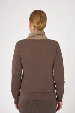 Horze Jade Women's Sweatshirt With High Collar 24 Horze Jade Women's Sweatshirt With High Collar -Equestrian Clothing Shop 33709 FRBR CMBR 4