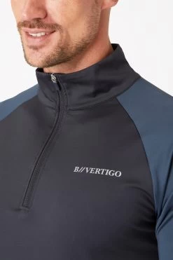 B Vertigo Edmund Men's Training Shirt With Zipper -Equestrian Clothing Shop 33711 vdb odb 05
