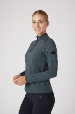 Horze Katya Women's Training Shirt With Fleece Lining -Equestrian Clothing Shop 33712 UDGR 2
