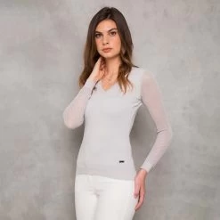 AA Ladies' Sweater With Perforated Sleeves 9 AA Ladies' Sweater With Perforated Sleeves -Equestrian Clothing Shop 337269 SPG 3