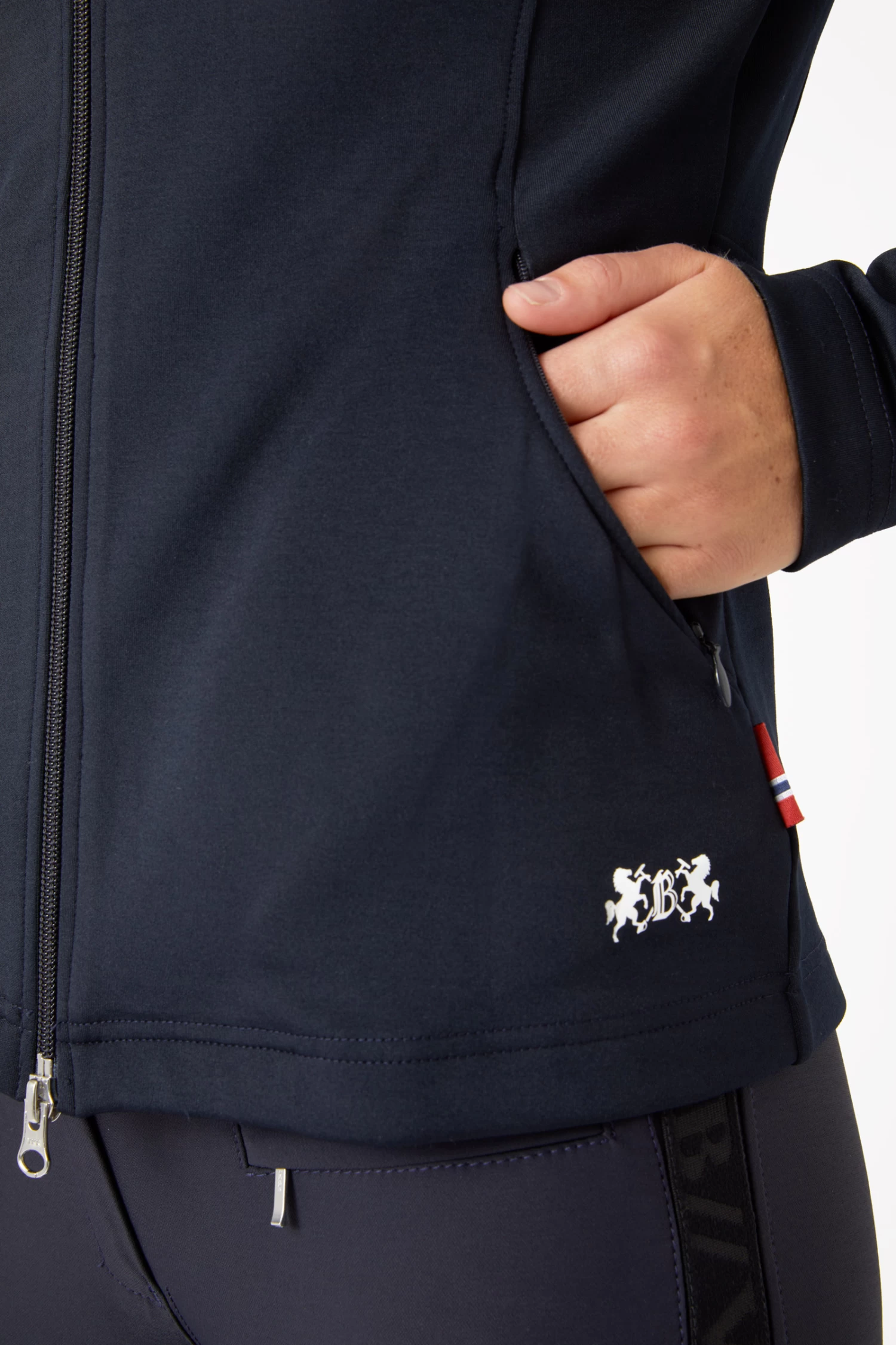 B Vertigo Linnea Women's Sweatshirt Riding Jacket With High Collar 6 B Vertigo Linnea Women's Sweatshirt Riding Jacket With High Collar - Image 6