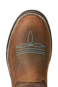Ariat Delilah Round Toe Western Boot -Equestrian Clothing Shop 337700 BR DBR 04