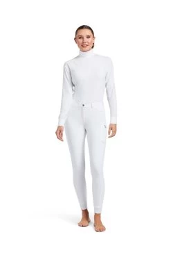 Ariat Triton Grip Women's Knee Grip Breeches 9 Ariat Triton Grip Women's Knee Grip Breeches -Equestrian Clothing Shop 337725 WH 3