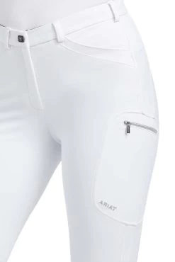 Ariat Triton Grip Women's Knee Grip Breeches 10 Ariat Triton Grip Women's Knee Grip Breeches -Equestrian Clothing Shop 337725 WH 4