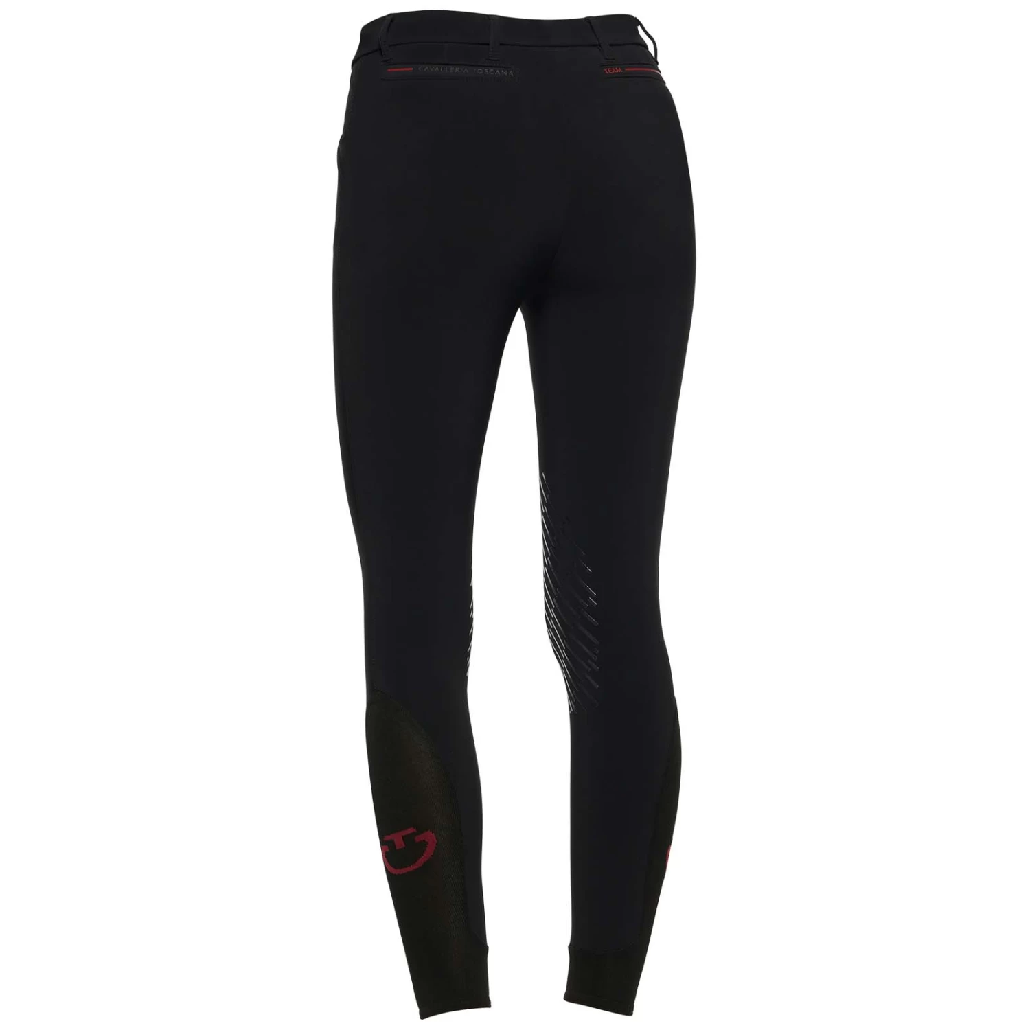 Cavalleria Toscana CT Team Red Stripe Women's Kneegrip Breeches 1 Cavalleria Toscana CT Team Red Stripe Women's Kneegrip Breeches