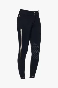 Cavalleria Toscana Women's Embossed Silicone Stripe Breeches 7 Cavalleria Toscana Women's Embossed Silicone Stripe Breeches -Equestrian Clothing Shop 340261 DB 3