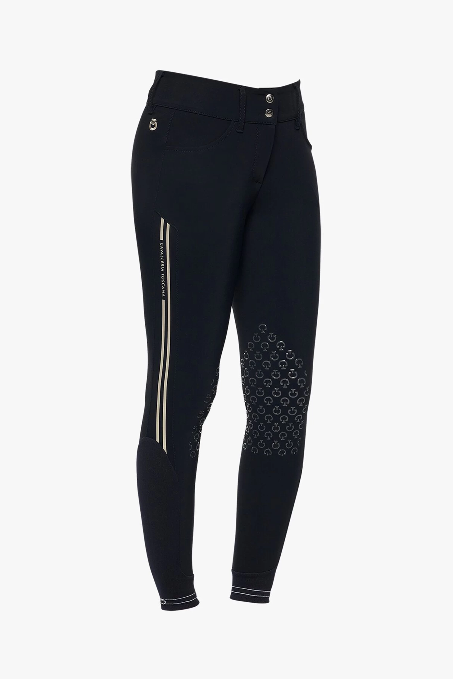 Cavalleria Toscana Women's Embossed Silicone Stripe Breeches 3 Cavalleria Toscana Women's Embossed Silicone Stripe Breeches - Image 3