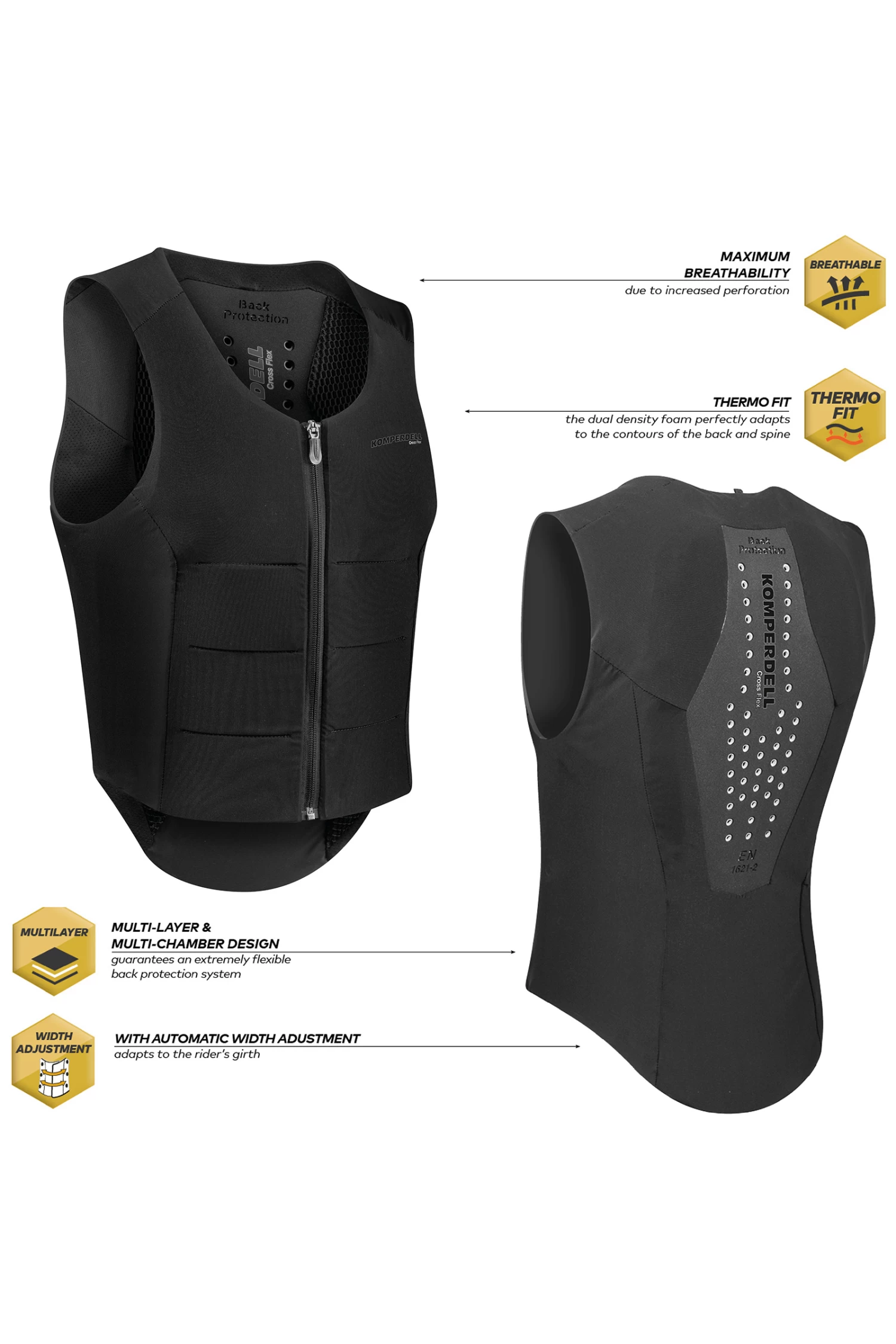 Komperdell Ballistic FlexFit Regular Back Protector 4 Komperdell Ballistic FlexFit Regular Back Protector - Image 4