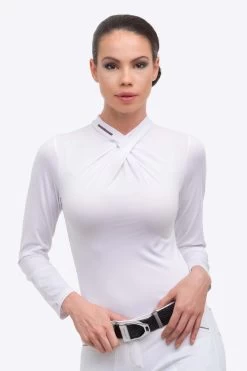 Cavalliera Rose Gold Chic Women's Long Sleeve Show Shirt 9 Cavalliera Rose Gold Chic Women's Long Sleeve Show Shirt -Equestrian Clothing Shop 341025 WH 4