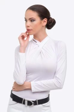 Cavalliera Rose Gold Chic Women's Long Sleeve Show Shirt 10 Cavalliera Rose Gold Chic Women's Long Sleeve Show Shirt -Equestrian Clothing Shop 341025 WH 5