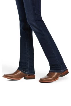 Ariat Clarissa Women's Mid Ride Straight Leg Jeans -Equestrian Clothing Shop 341138 DNB 6