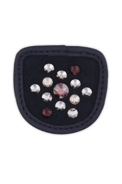 MagicTack Burgundy Bell Riding Gloves Patches