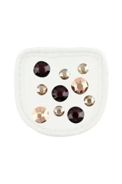 MagicTack Crystal Merlot Gold Riding Gloves Patches -Equestrian Clothing Shop 341613 WH 1