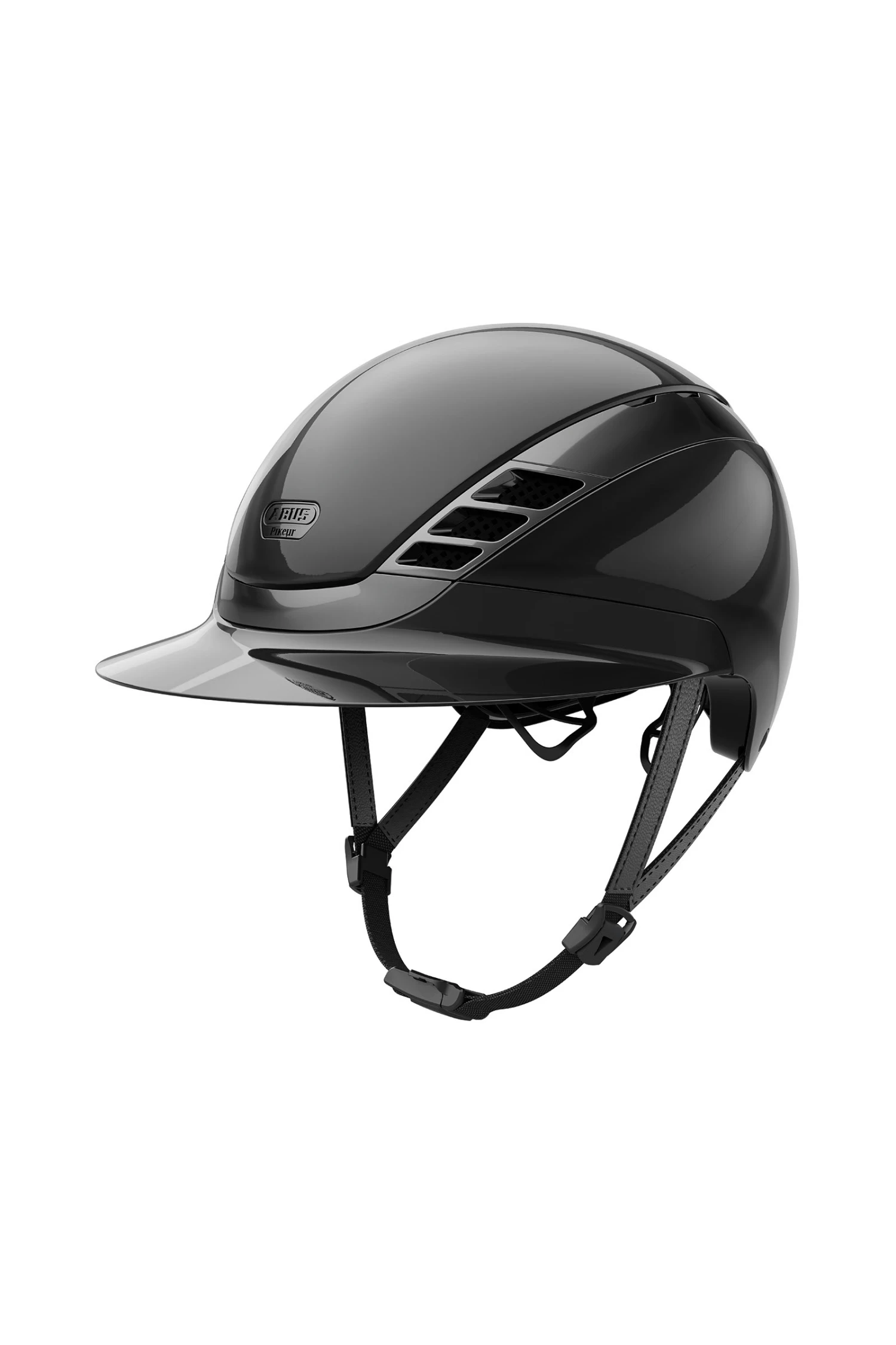 Pikeur Abus AirLuxe Chrome Long Visor Riding Helmet 1 Pikeur Abus AirLuxe Chrome Long Visor Riding Helmet