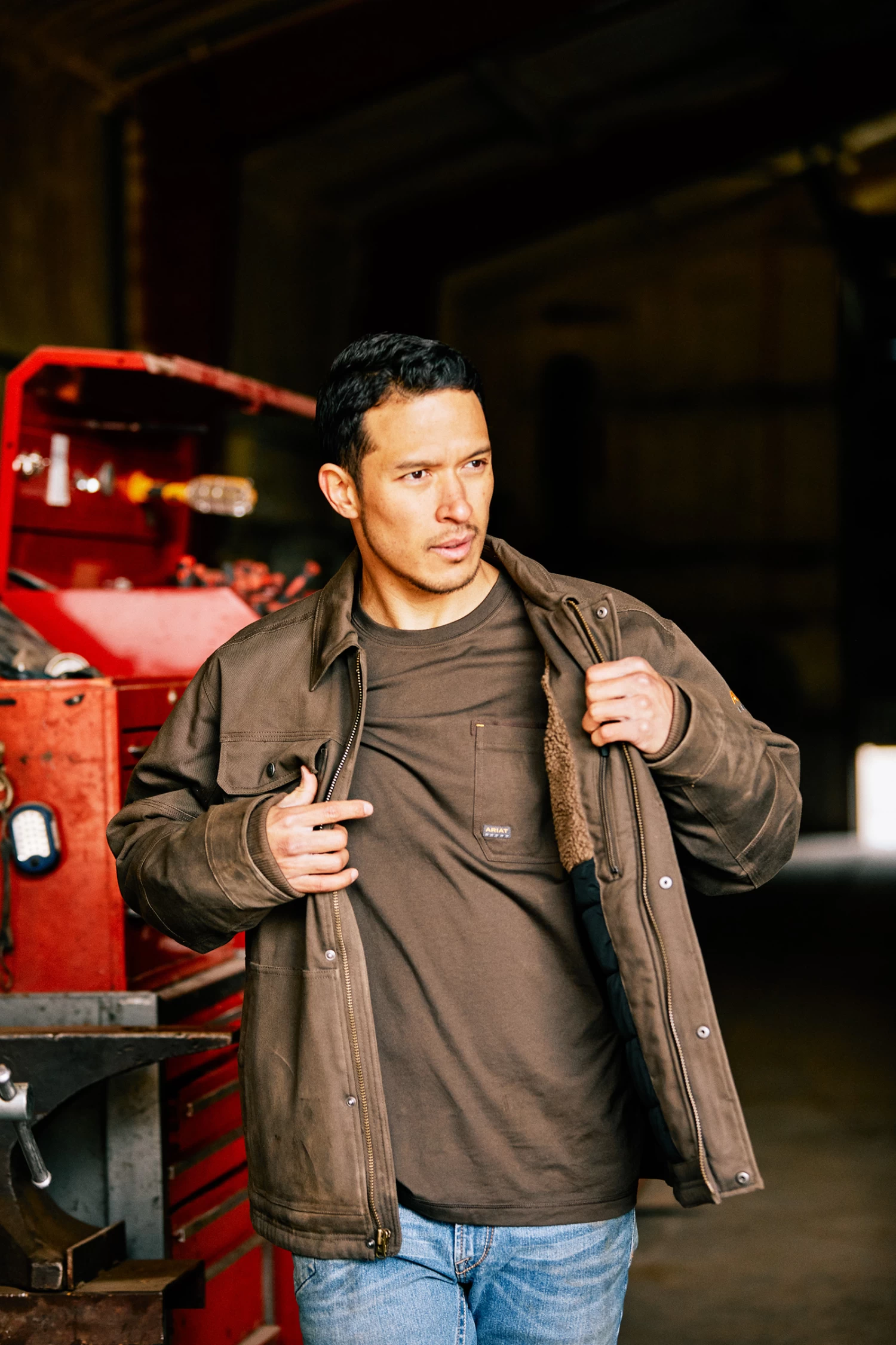 Ariat Rebar DuraCanvas Sherpa Lined Men's Coat 4 Ariat Rebar DuraCanvas Sherpa Lined Men's Coat - Image 4