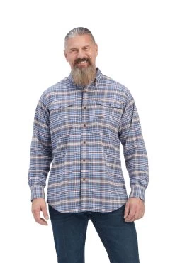 Ariat Men's Rebar Flannel DuraStretch Longsleeve Work Shirt